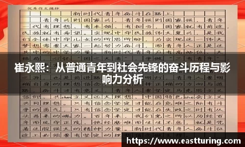 必一崔永熙：从普通青年到社会先锋的奋斗历程与影响力分析